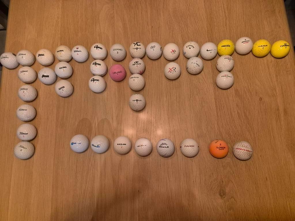 42 Lake Balls gebruikte golfballen, Ophalen of Verzenden, Gebruikt, Bal(len)