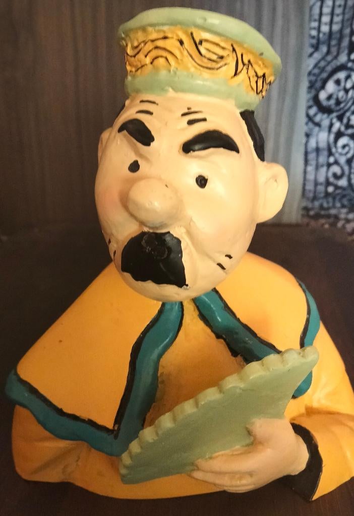 Kuifje, Jansen als Mandarijn detective, Ophalen of Verzenden, Kuifje, Zo goed als nieuw, Beeldje of Figuurtje