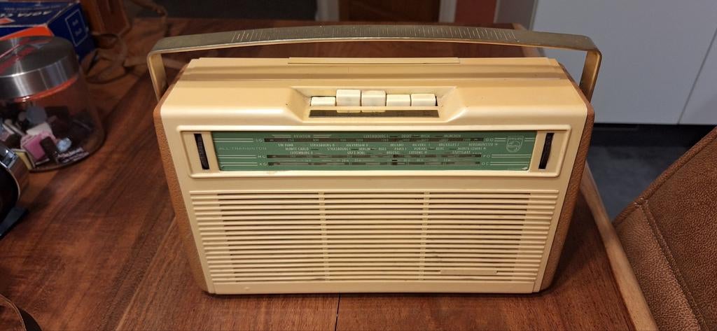 Vintage Philips Transistorradio, Audio, Tv en Foto, Radio's, Ophalen of Verzenden, Gebruikt, Transistorradio