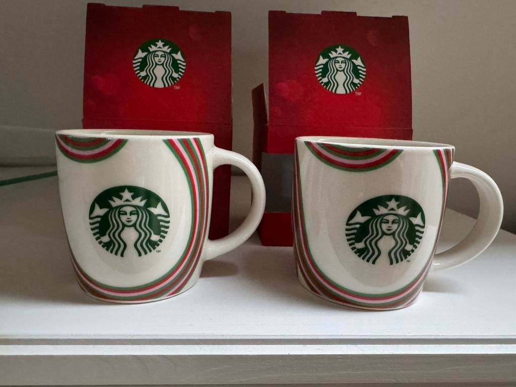Twee Starbucks Kerst mokken, Ophalen of Verzenden, Nieuw, Porselein