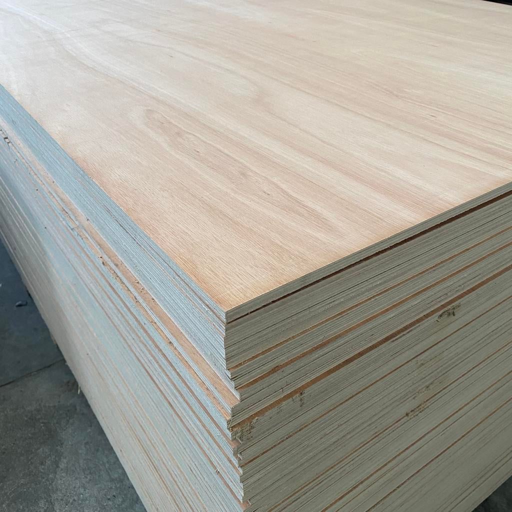 Mix hardhout multiplex platen 12mm, 1220x2440mm WBP verlijmd, Ophalen of Verzenden, Nieuw, Multiplex, Minder dan 20 mm