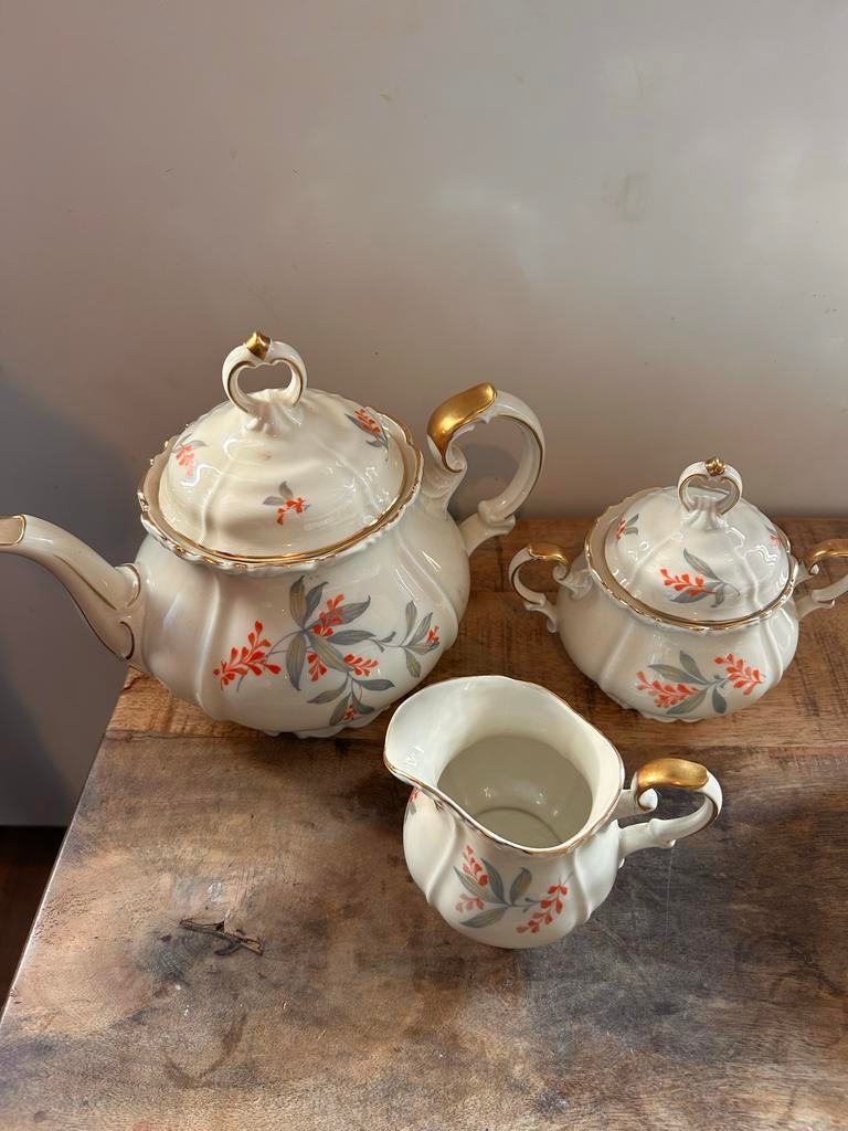 Prachtig Edelstein Bavaria Theeservies 9018,Maria Theresa., Antiek en Kunst, Antiek | Servies compleet, Ophalen of Verzenden