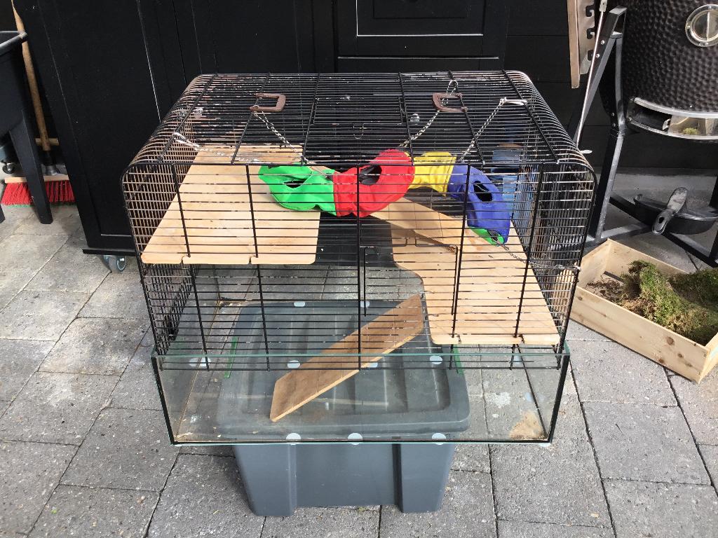 Hamsterkooi, Dieren en Toebehoren, Kooi, Minder dan 75 cm, Zo goed als nieuw, Hamster