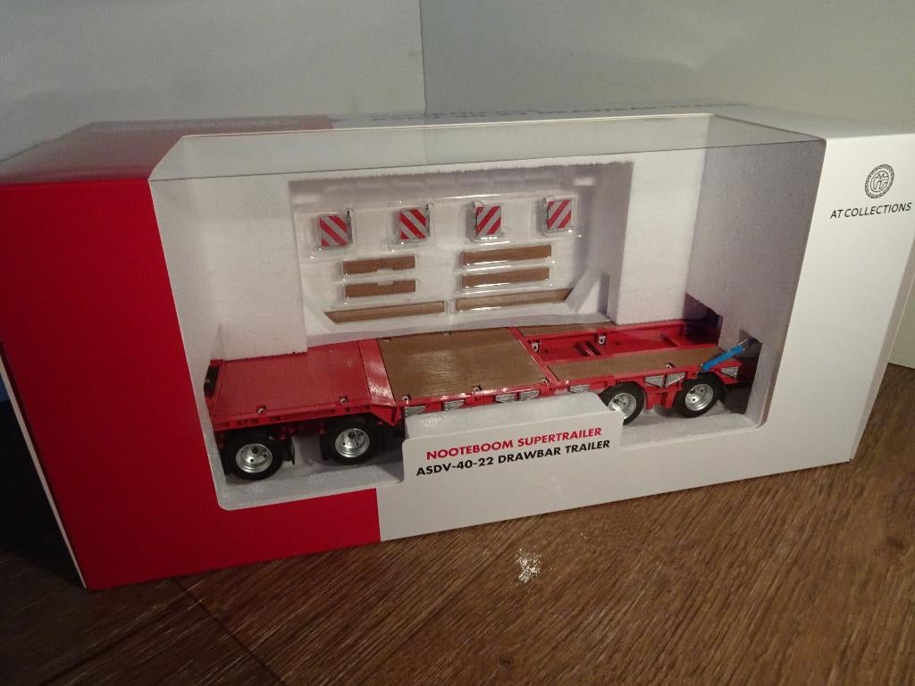 Te koop AT Nooteboom ASDV 40-22 dieplader Rode kleur., Ophalen of Verzenden, Nieuw, Tractor of Landbouw, Overige merken