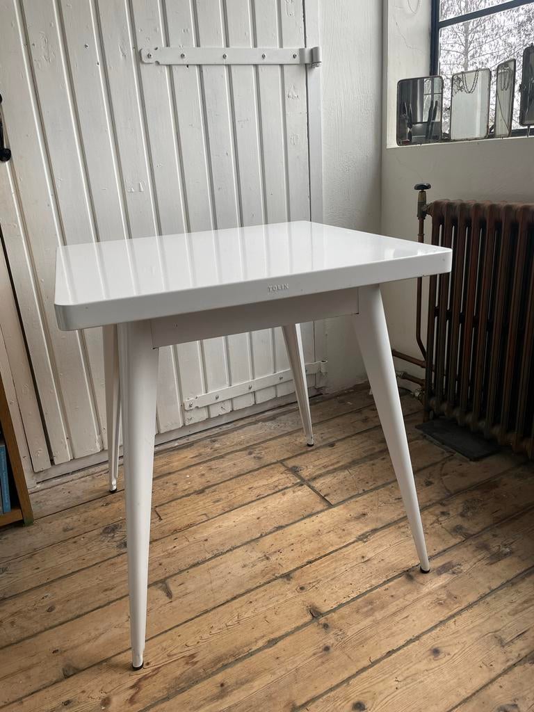 Originele Tolix Table 55 - Jean Pauchard Design, Ophalen, Gebruikt, Vierkant, Tot twee personen