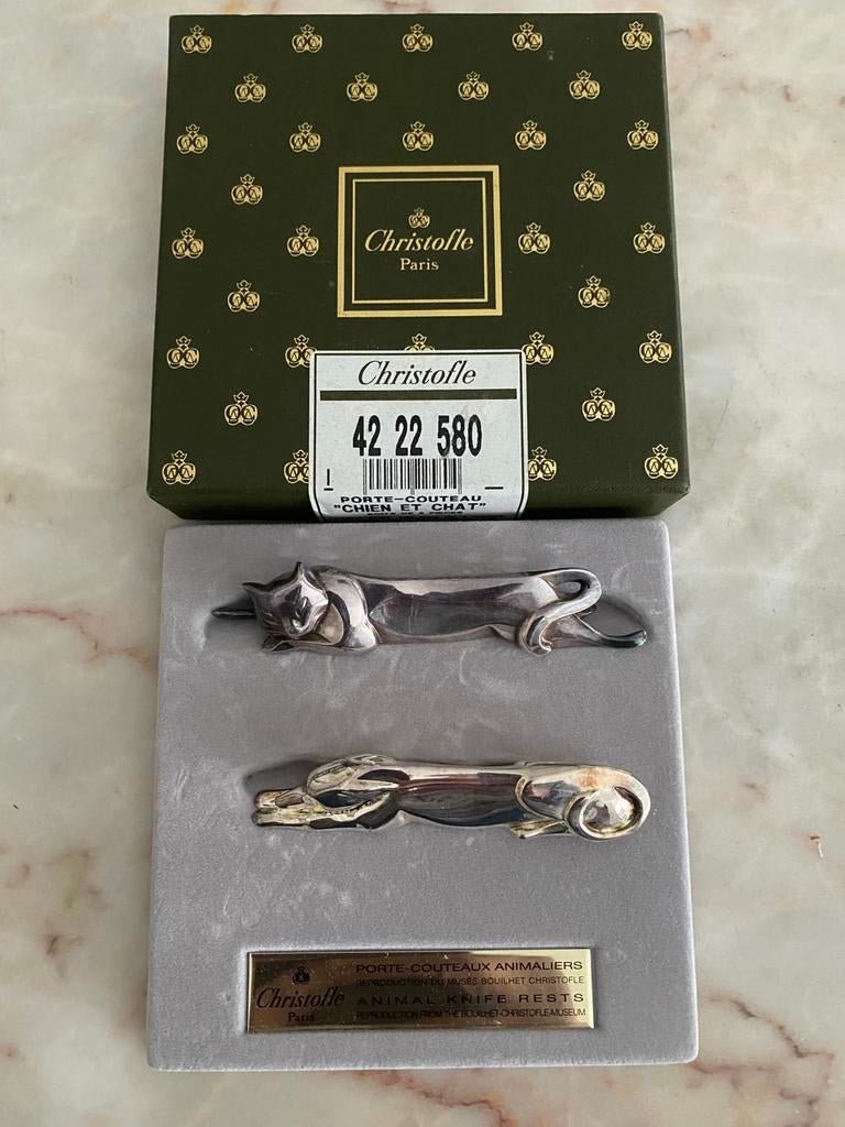 Christofle Gallia messenleggers Sandoz, Ophalen of Verzenden, Zilver