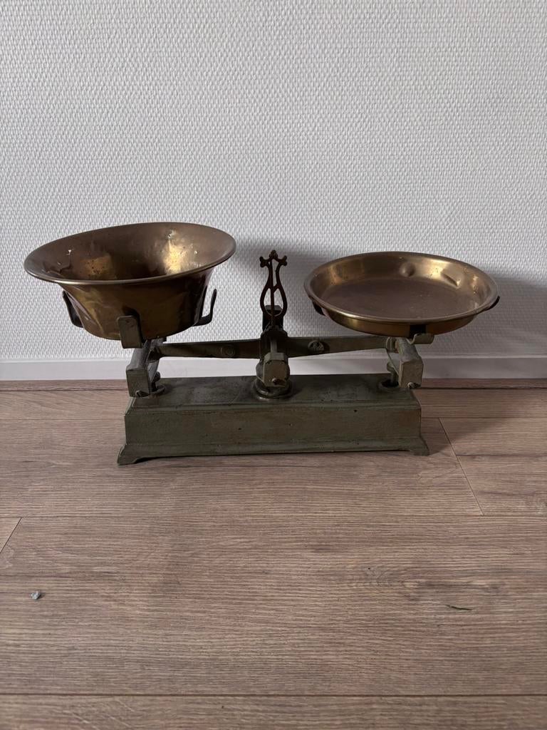 Antieke balans weegschaal, Witgoed en Apparatuur, Weegschalen, Ophalen, Minder dan 10 kg