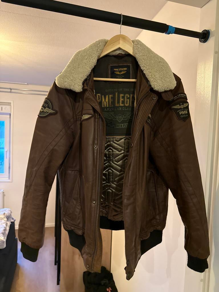 Nieuwe PME Legend Hudson Leren Jas, Ophalen, Nieuw, Maat 48/50 (M), Bruin