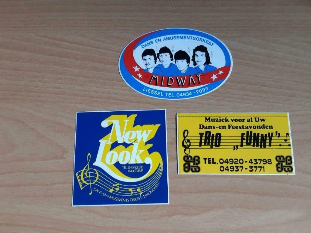3x sticker dansorkest -, Ophalen of Verzenden, Nieuw