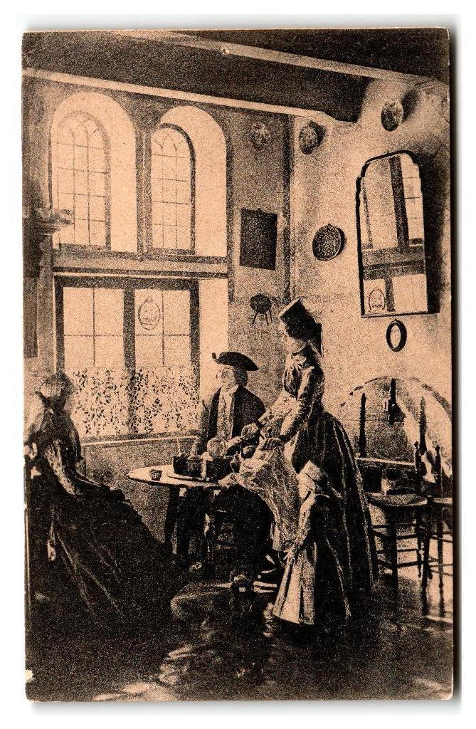 Hindeloopen, Hindelooperkamer. Opruimingskaart, Verzenden, 1920 tot 1940, Ongelopen, Friesland