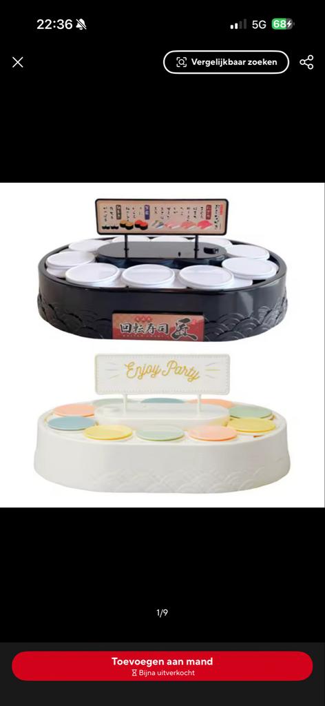 Sushi Transportband Speelgoed - Draaiende Sushi Trein, Ophalen of Verzenden, Zo goed als nieuw