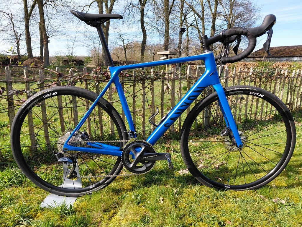 Canyon Endurace CF SL, maat L, Ultegra 2x11, schijfremmen, Fietsen en Brommers, 28 inch, Carbon, Zo goed als nieuw, 57 tot 61 cm