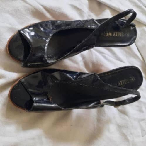 Hoge hakken 38 peeptoe, Pumps, Verzenden, Zwart, Gedragen