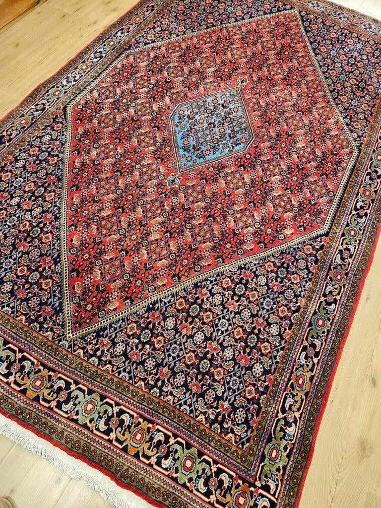 Vintage handgeknoopt perzisch tapijt bidjar 290x167, Info@SlatsAntiek.nl, Perzisch, 150 tot 200 cm, 200 cm of meer