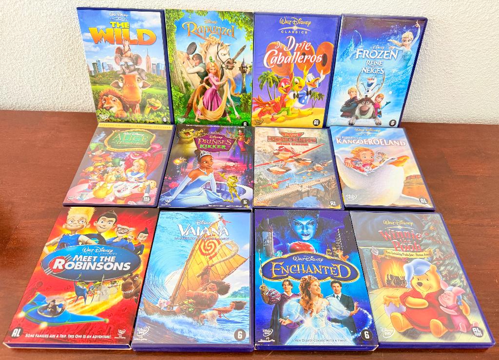 12 Disney dvd's w.o. Frozen, Rapunzel, Alice, Winnie de Pooh, Cd's en Dvd's, Dvd's | Tekenfilms en Animatie, Tekenfilm, Ophalen of Verzenden