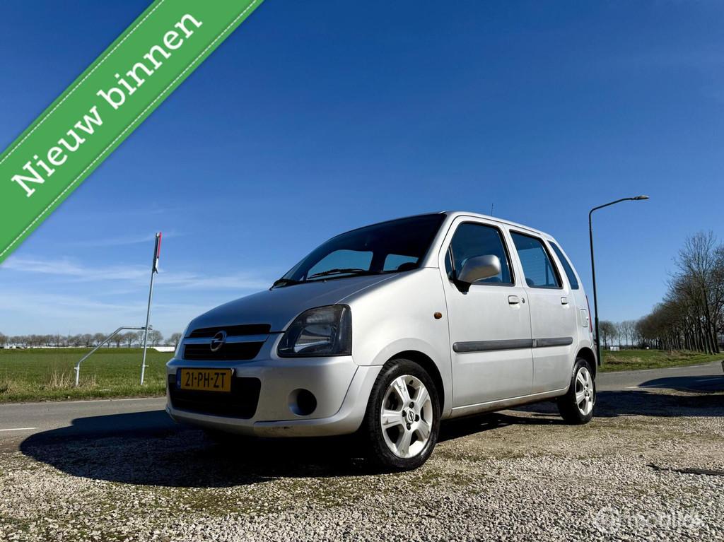 Opel Agila 1.2-16V Maxx Cool, BJ 2004, Airco, Hoge Instap, Voorwielaandrijving, Origineel Nederlands, Bedrijf, Handgeschakeld