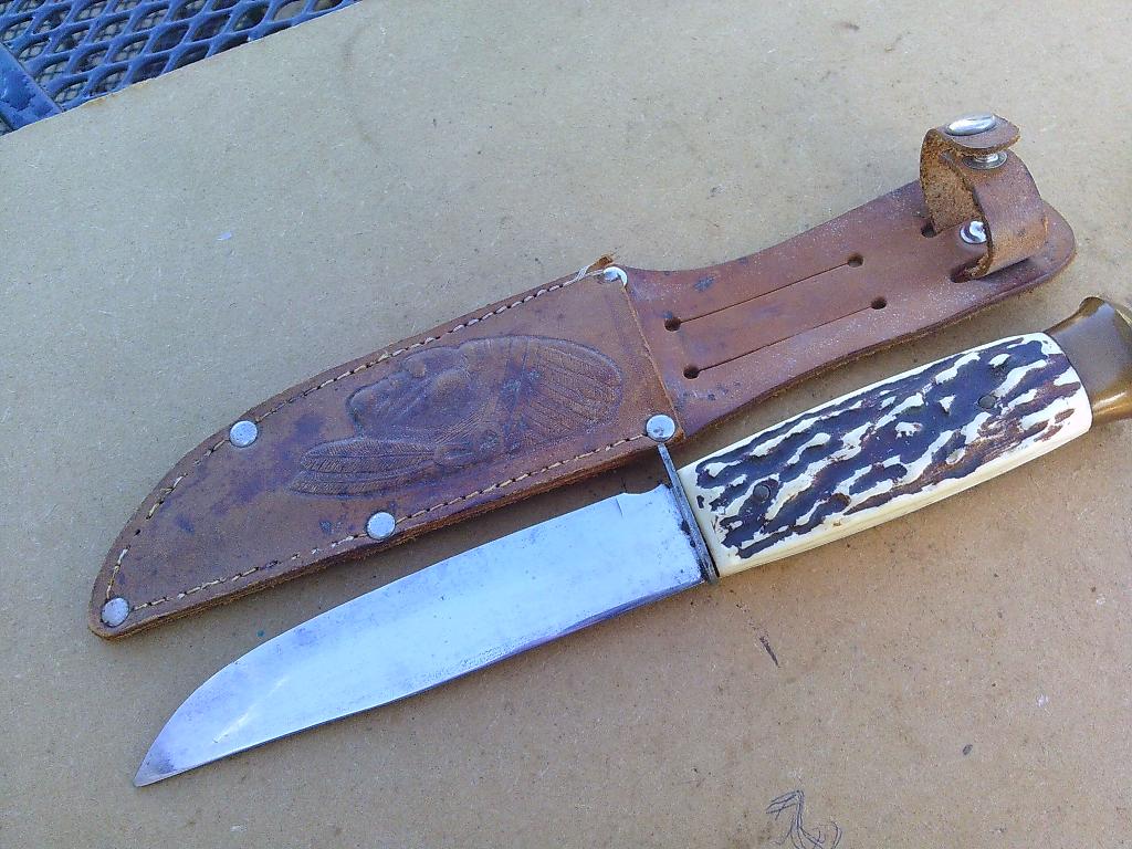 Dolk Jachtmes D.B.G.M Solingen uit Duitsland uit  1960., Ophalen of Verzenden