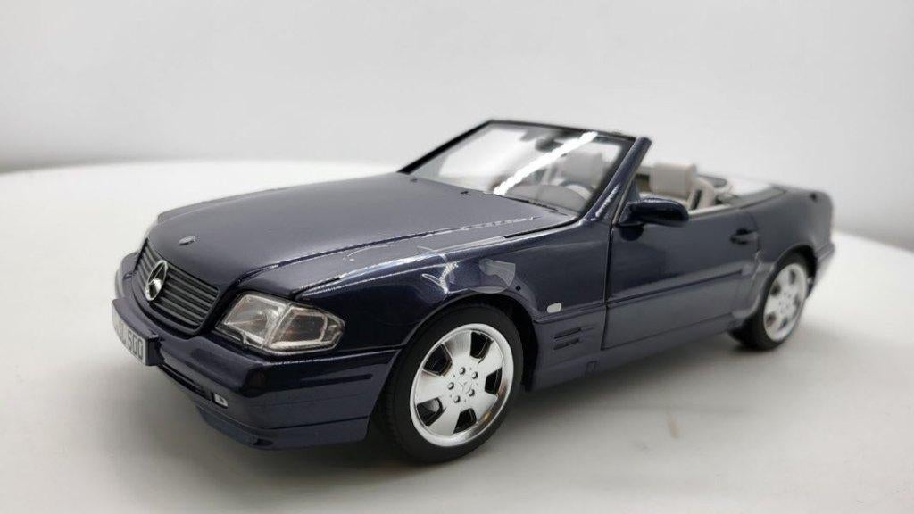 Mercedes-Benz 500SL (R129) 1998-2001 Blauw Metallic, Ophalen of Verzenden, Nieuw, Auto, Norev