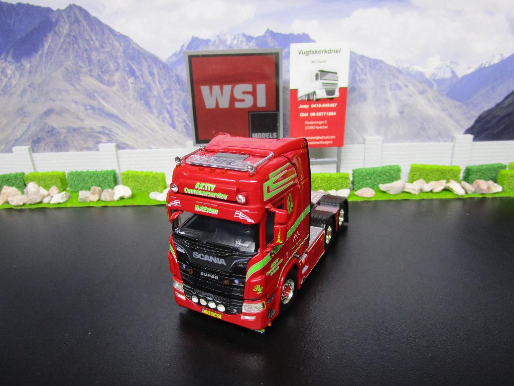 Wsi 01-3350 Aktiv , Scania R Highline CR20H 6x2, Ophalen, Nieuw, Bus of Vrachtwagen, Wsi