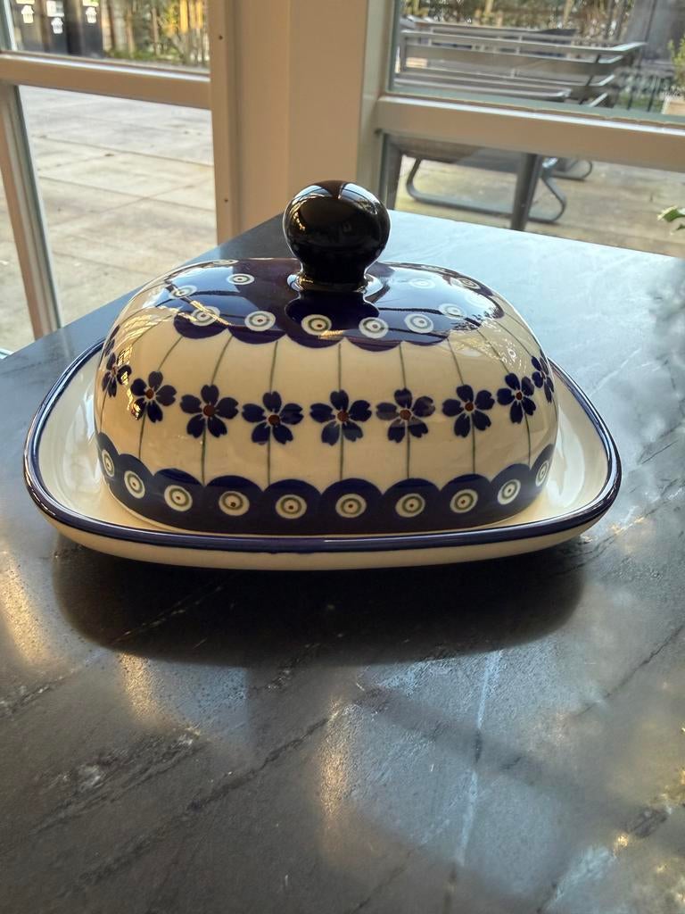 Bunzlau / Boleslawiec botervloot - Nieuw, Keramiek, Overige typen, Nieuw, Ophalen of Verzenden