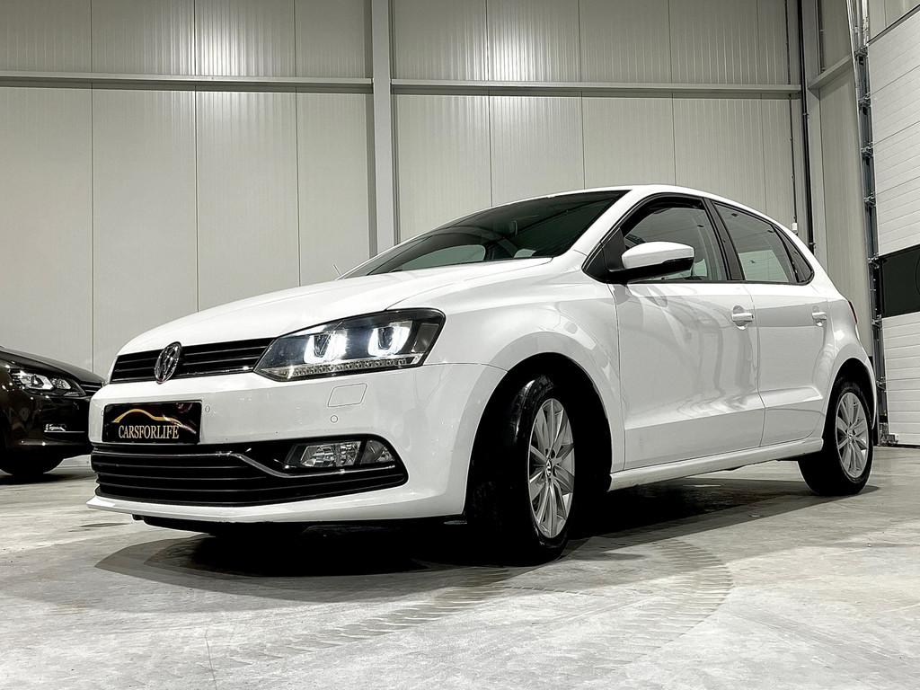Volkswagen Polo 1.2 TSI Highline ( Automaat ) 1e Eigenaar., Auto's, Volkswagen, Stof, 4 cilinders, 1039 kg, Wit