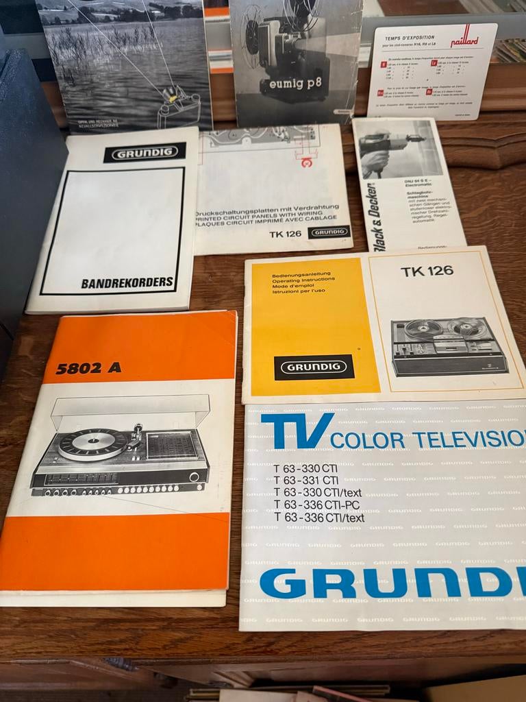Grundig Bandrecorder Handleidingen en Documentatie, Ophalen of Verzenden, Onderdeel