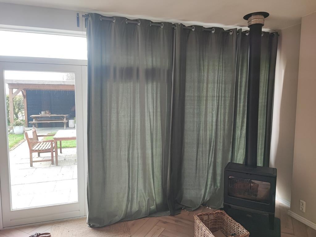 Gordijnen met ophangbuizen, Huis en Inrichting, Ophalen of Verzenden