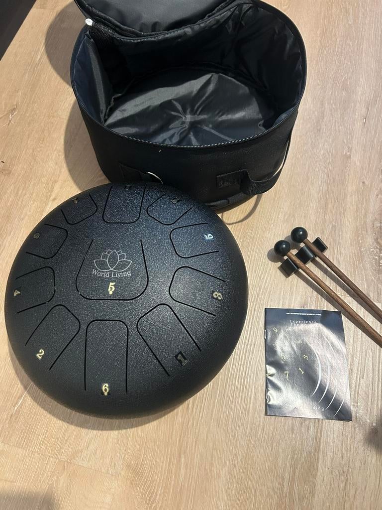 Tongue drum/ handpan 30 cm, Ophalen, Zo goed als nieuw, Melodische percussie
