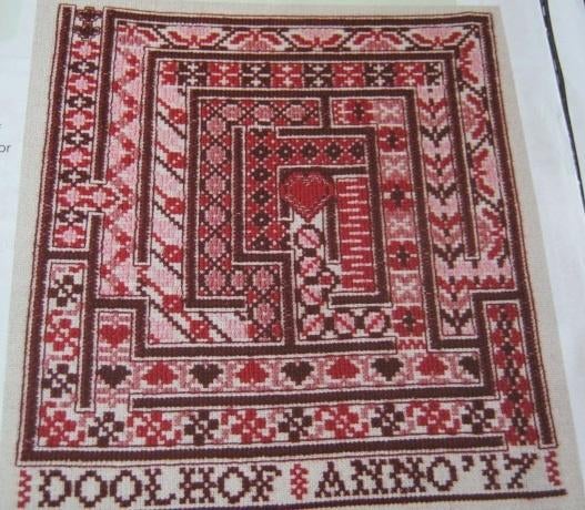 Borduurpatroon  Doolhof   nr 9768 do, Verzenden, Nieuw, Handborduren, Patroon