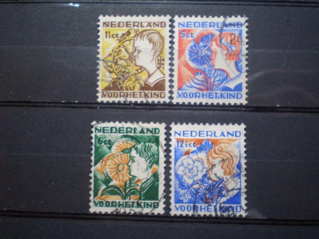 Nederland NVPH 248-251 gebruikt ( T 515 )..€ 2,25, Verzenden