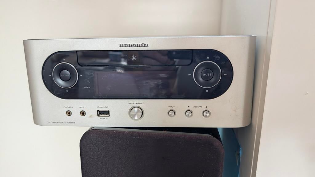 Marantz M-CR603 CD-Receiver met Q Acoustics 2010i Speakers, Ophalen of Verzenden, Cd-speler, Overige merken