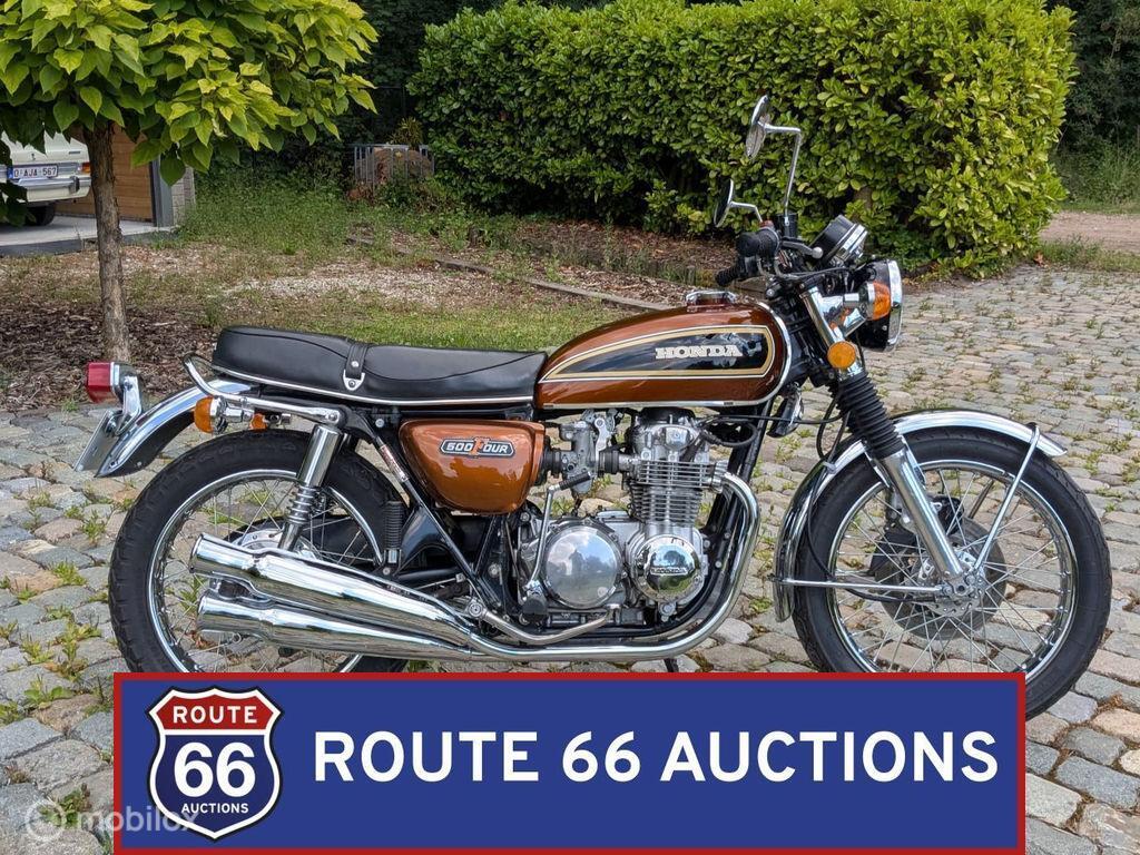 Honda CB500 K2 | 1976 | Route 66 Auctions, Auto's, Oldtimers, Honda, Overige carrosserieën, Zwart, Bedrijf