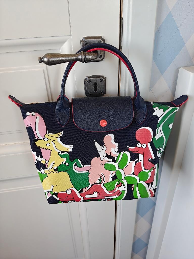 Limited Edition Longchamps x Clo'e Floirat Le pliage S tas, Sieraden, Tassen en Uiterlijk, Tassen | Damestassen, Zo goed als nieuw