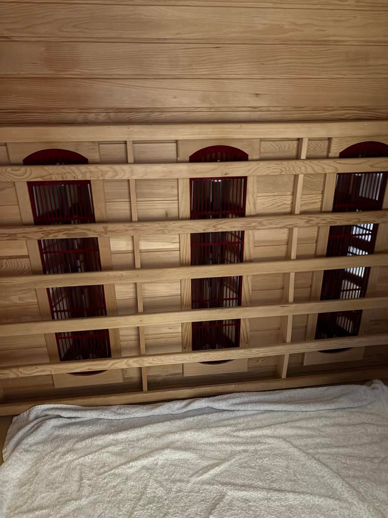 Infrarood sauna 2/3 personen, Sport en Fitness, Sauna, Gebruikt, Complete sauna, Infrarood, Ophalen