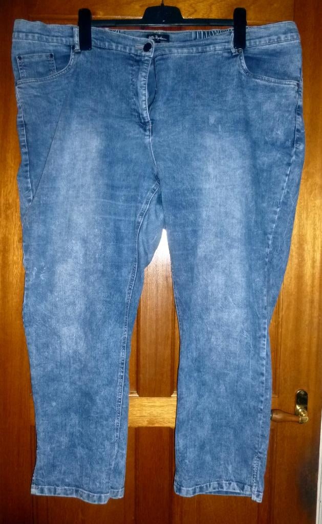 spijkerbroek - z.g.a.n. - Ulla popken - 6 - maat 54, Kleding | Dames, Grote Maten, Blauw, Ulla Popken, Ophalen of Verzenden, Zo goed als nieuw