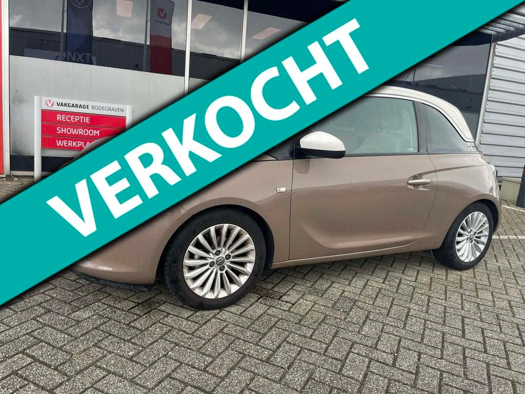 Opel ADAM 1.4 Glam / automaat / panoramadak, 4 cilinders, Bruin, 4 stoelen, Origineel Nederlands