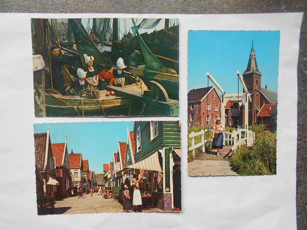 Volendam en Marken partij van 14 kaarten Volendam en Marken, Ophalen of Verzenden, 1940 tot 1960, Gelopen, Noord-Holland