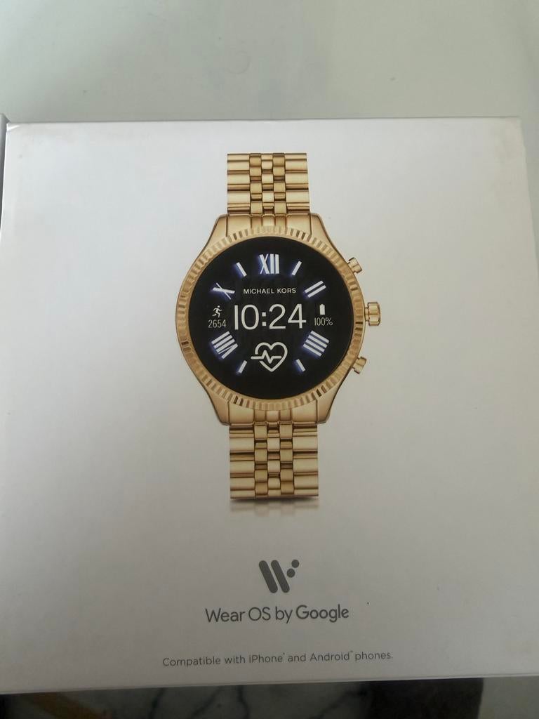 Michael Kors MKT5078 Smartwatch - Gebruikt, Nette Staat, Sieraden, Tassen en Uiterlijk, Smartwatches, Ophalen of Verzenden, Hartslag