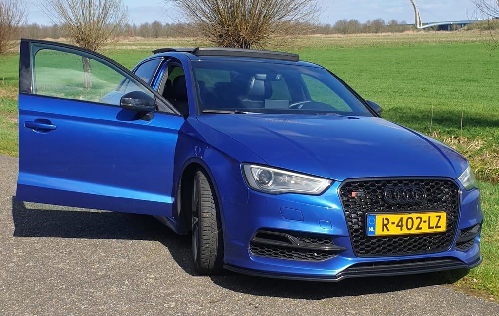 Audi S3 Limousine 2.0 TFSI Quattro Sepang Blauw, Automaat, S3, Zwart, Blauw