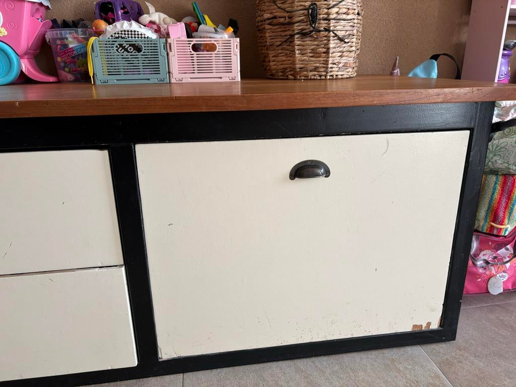 Stevige speelgoedkist / bankje met opbergruimte, Ophalen, Gebruikt
