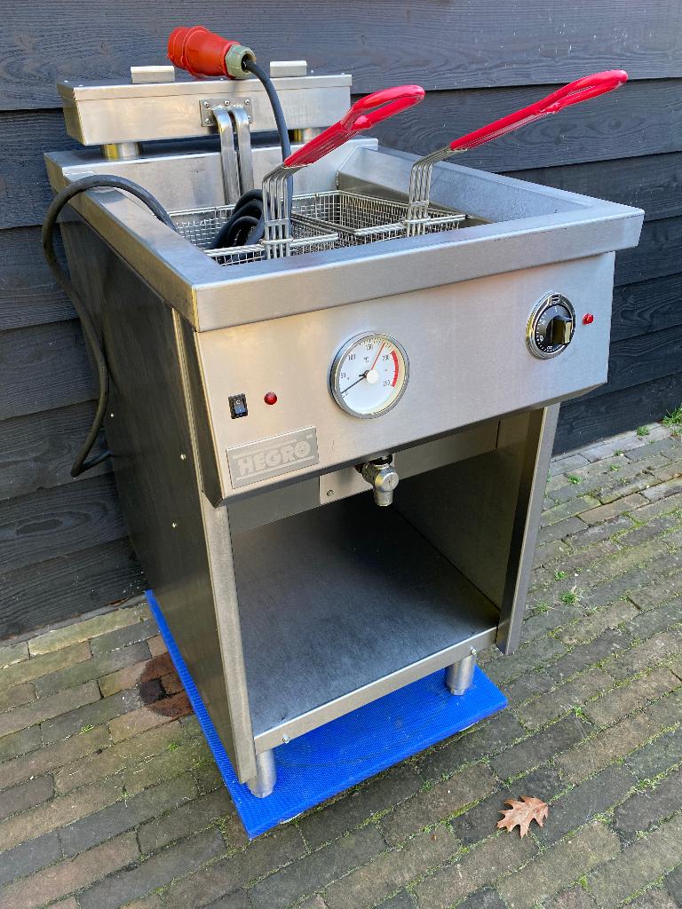 Professionele Elektr. Hegro frituur bakwand / friteuse 400V, Ophalen, Gebruikt