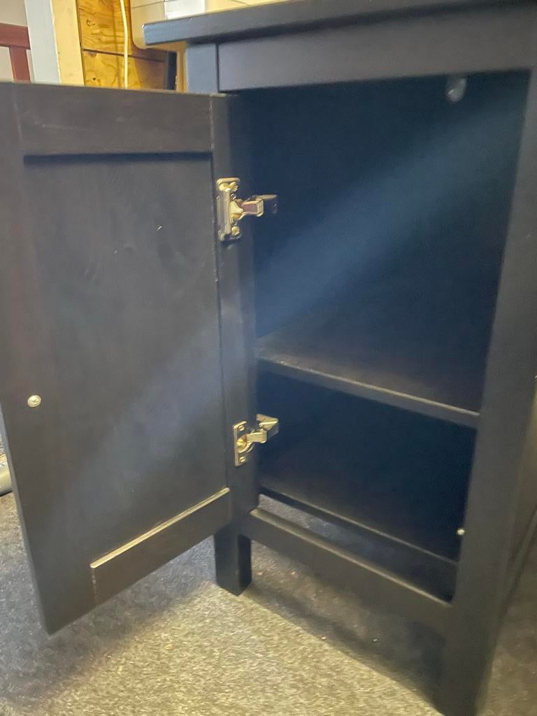 Bureau met kast en lades (IKEA), Huis en Inrichting, Bureaus, Ophalen, Gebruikt, Bruin, IKEA