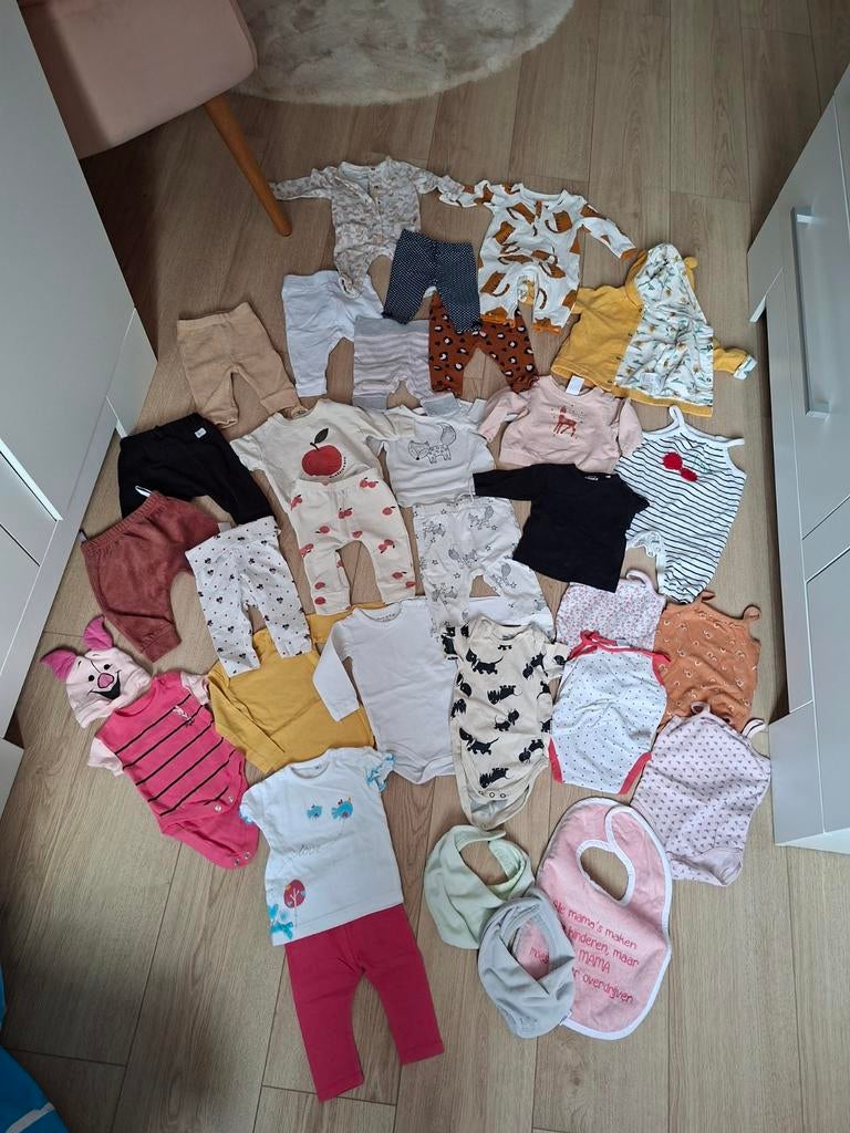 Kledingbundel, babykleding maat 50 maat 56, meisjeskleding, Ophalen of Verzenden, Zo goed als nieuw, Maat 50