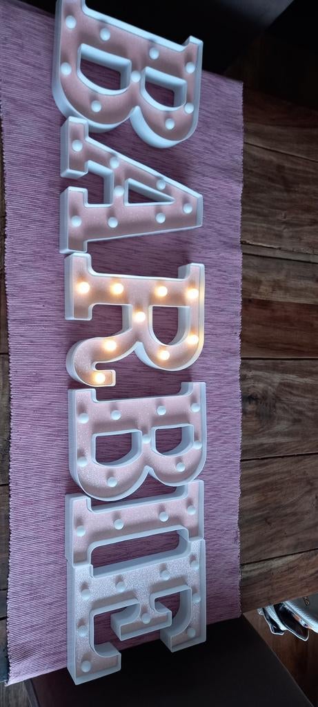 Barbie letters met verlichting, Ophalen, Taarten, Bakvorm