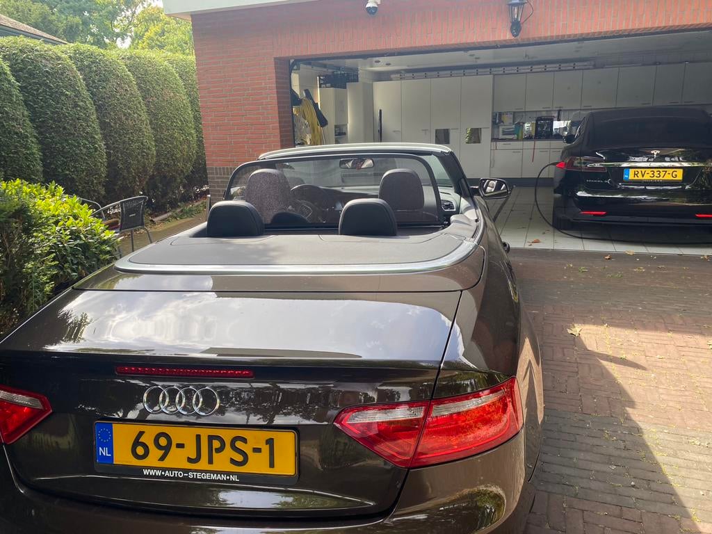 Prachtige Audi A5 2.0 Tfsi cabrio aut SCHERPE PRIJS, Auto's, Zwart, 4 cilinders, Parkeersensor, Particulier