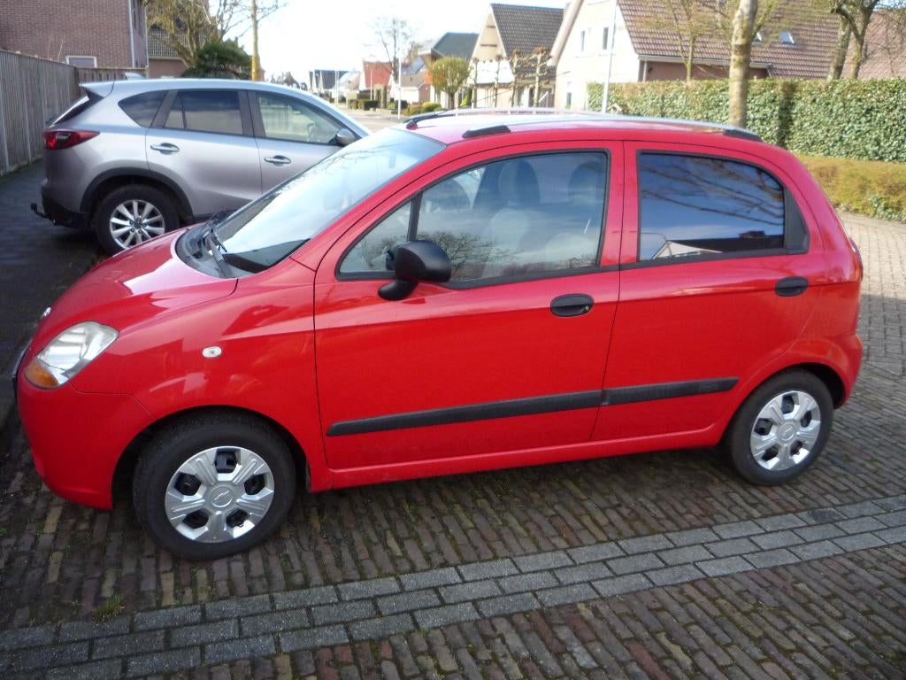 Chevrolet Matiz 0.8 2009 Rood, Auto's, Voorwielaandrijving, Stof, Euro 6, Origineel Nederlands