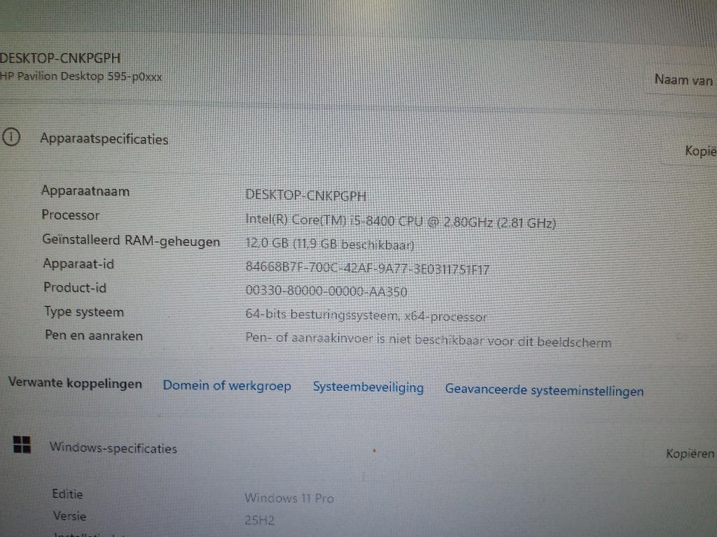 HP Pavilion Desktop TPC-W043-MT, Computers en Software, Desktop Pc's, Gebruikt, 2 tot 3 Ghz, 8 GB, Hewlett Packard (HP)