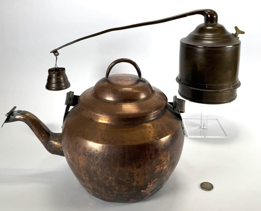 1470. Ketel en kroepketel, circa 1900, Ophalen of Verzenden