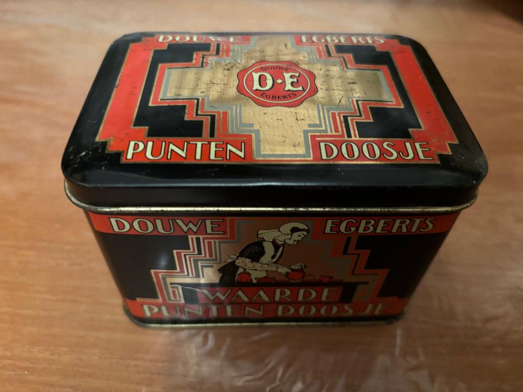 Douwe Egberts Trommeltje, Verzamelen, Blikken, Ophalen of Verzenden, Gebruikt, Overige, Douwe Egberts