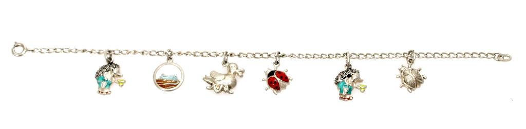 Schitterende Zilver Emaille Bedel Armband, Ophalen of Verzenden, Zilver, Armband